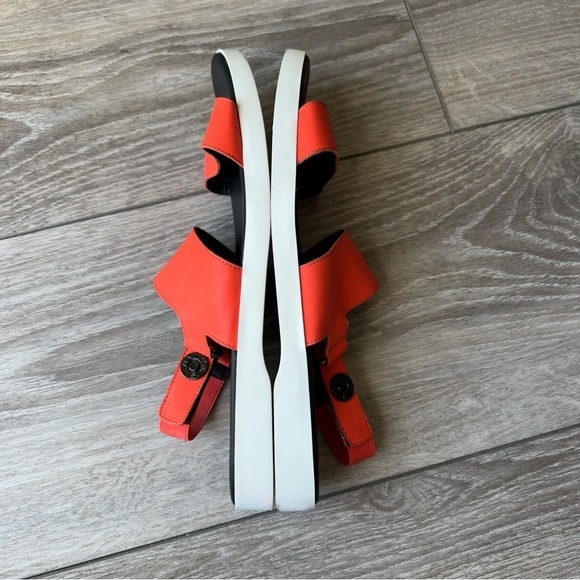 Via Spiga Jaguar Slingback Flat Sandals  in Red - Picture 6 of 11